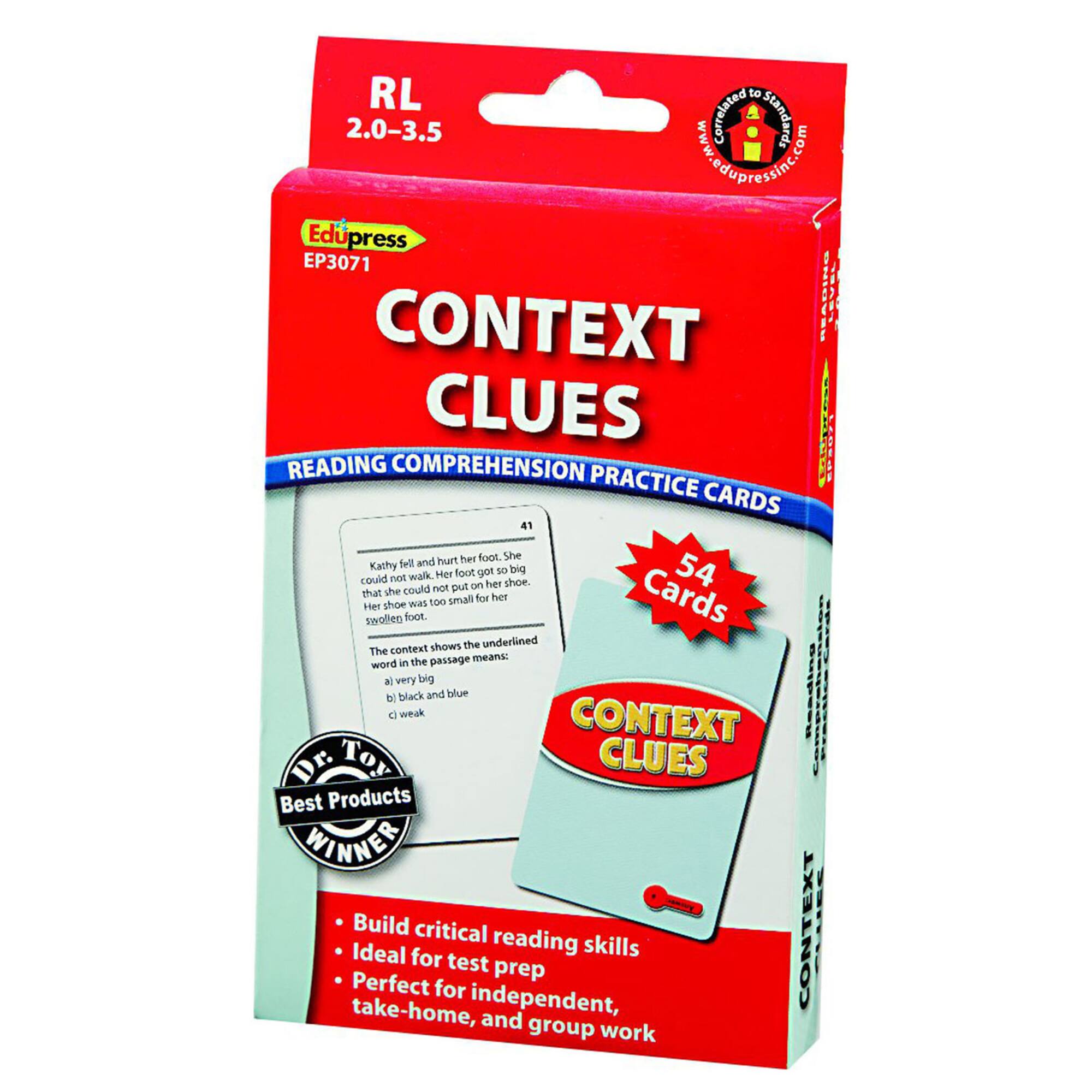 Edupress® Context Clues Practice Cards, Levels 2.0-3.5